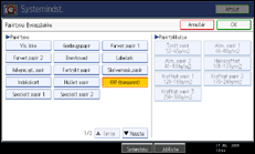 Illustration af sk&aelig;rmen p&aring; betjeningspanelet