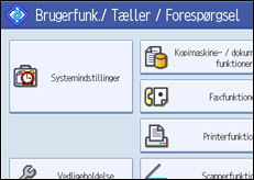 Illustration af sk&aelig;rm p&aring; betjeningspanel
