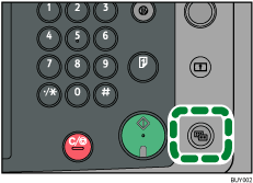 Illustration af taster i forenklet display