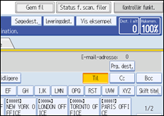Illustration af sk&aelig;rm p&aring; betjeningspanel