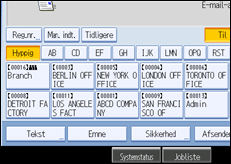 Illustration af sk&aelig;rm p&aring; betjeningspanel