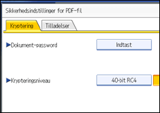 Illustration af sk&aelig;rm p&aring; betjeningspanel