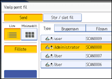 Illustration af sk&aelig;rm p&aring; betjeningspanel