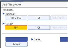 Illustration af sk&aelig;rm p&aring; betjeningspanel