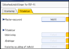 Illustration af skærm på betjeningspanel
