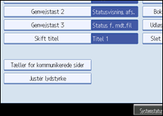 Illustration af sk&aelig;rmen p&aring; betjeningspanelet