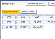 Abbildung des Bedienfeld-Displays
