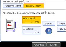 Abbildung des Bedienfeld-Displays