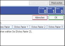 Abbildung des Bedienfeld-Displays