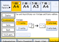 Abbildung des Bedienfeld-Displays