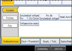 Abbildung des Bedienfeld-Displays