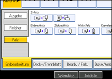 Abbildung des Bedienfeld-Displays