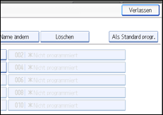 Abbildung des Bedienfeld-Displays