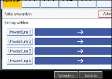 Abbildung des Bedienfeld-Displays