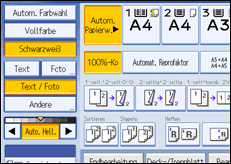 Abbildung des Bedienfeld-Displays