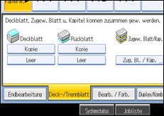 Abbildung des Bedienfeld-Displays