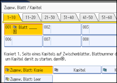 Abbildung des Bedienfeld-Displays