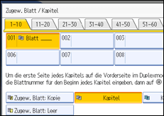 Abbildung des Bedienfeld-Displays