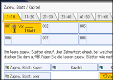 Abbildung des Bedienfeld-Displays