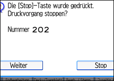 Abbildung des Bedienfeld-Displays