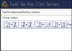 Abbildung des Bedienfeld-Displays