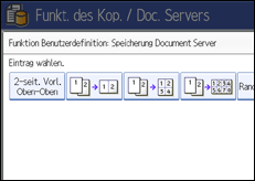 Abbildung des Bedienfeld-Displays