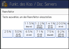 Abbildung des Bedienfeld-Displays