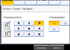 Abbildung des Bedienfeld-Displays