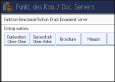Abbildung des Bedienfeld-Displays