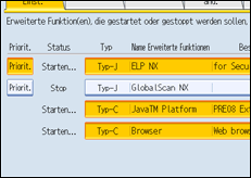 Abbildung Bedienfeld-Display