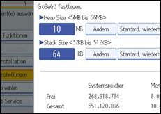 Abbildung Bedienfeld-Display