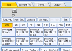 Abbildung des Bedienfelds