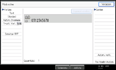 Abbildung des Bedienfelds