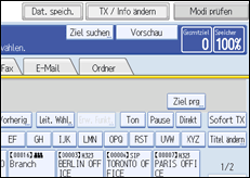 Abbildung des Bedienfelds