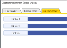 Abbildung des Bedienfelds