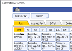 Abbildung des Bedienfelds