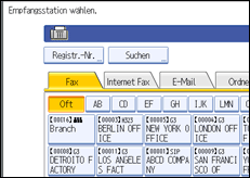 Abbildung des Bedienfelds