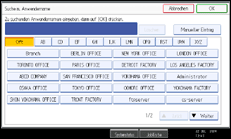 Abbildung des Bedienfelds