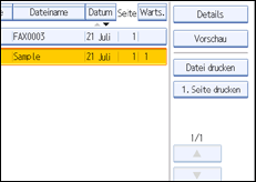 Abbildung des Bedienfelds