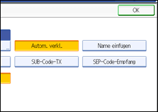 Abbildung des Bedienfelds
