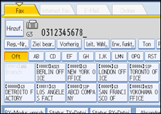 Abbildung des Bedienfelds