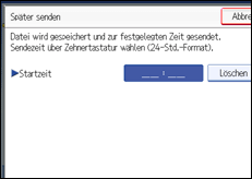 Abbildung des Bedienfelds