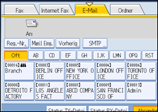 Abbildung des Bedienfelds
