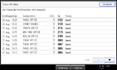 Abbildung des Bedienfelds