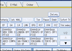 Abbildung des Bedienfelds