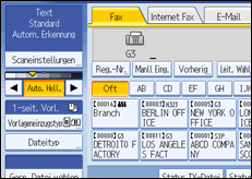 Abbildung des Bedienfelds