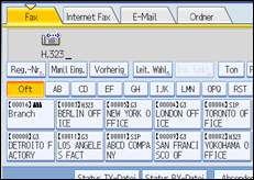 Abbildung des Bedienfelds