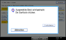 Abbildung des Bedienfelds