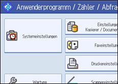 Abbildung des Bedienfelds