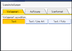 Abbildung des Bedienfelds